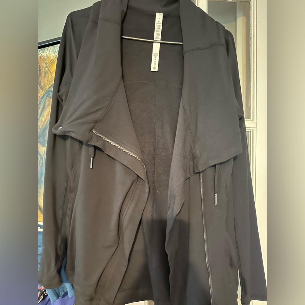 Lululemon Jacket Womens Easy Wrap Cowl Workout Jacket - Size 8